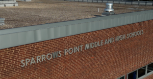 Sparrows Point Middle and High Schools sign.